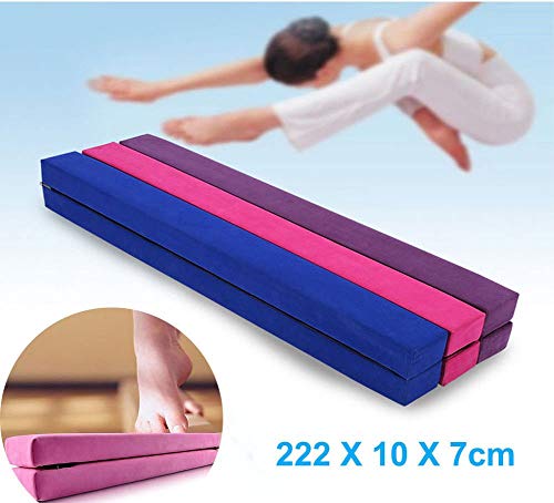 EBTOOLS 7.2 pies Plegable Barra de Equilibrio de Gimnasia 2.2M Equipo de Entrenamiento de Gimnasio Resistente