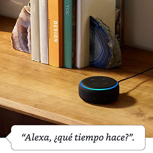 Echo Dot (3.ª generación) - Altavoz inteligente con Alexa, tela de color antracita