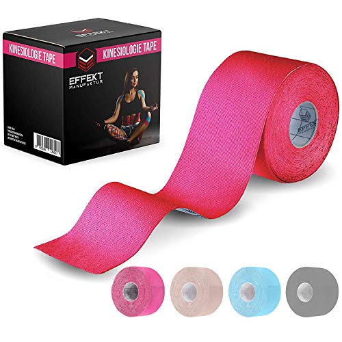 Effekt Manufaktur [5m x 5cm] Kinesiotape Vendaje Neuromuscular I Cinta Kinesiologica impermeable y elastica I Sport Kinesiology Tape