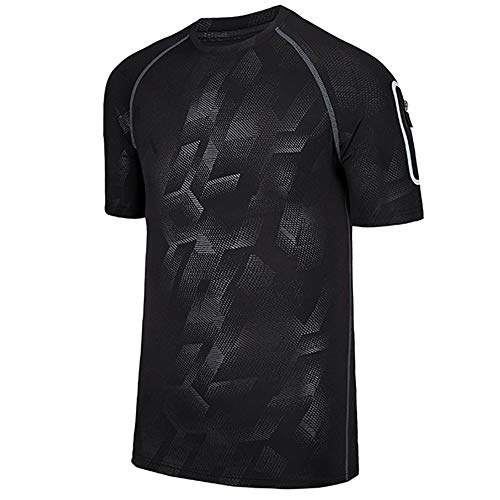 Ejecución de las camisetas de los hombres de Mens gimnasia camiseta deportiva camisa atlética ropa de entrenamiento ropa de entrenamiento Crossfit Ejecución de la aptitud Para el ejercicio y la aptitu