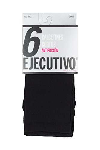 EJECUTIVO Calcetines Corto. Pack de 9 pares, Hombre, Talla Unica, Color NEGRO