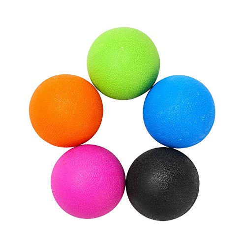 El Alivio del Dolor Fascia Muscular Bola De Lacrosse Y Técnicas De Relajación Deportes Yoga Fitness Maní Bola del Masaje De Puntos Gatillo Estrés Zzib (Color : Blue)