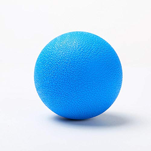 El Alivio del Dolor Fascia Muscular Bola De Lacrosse Y Técnicas De Relajación Deportes Yoga Fitness Maní Bola del Masaje De Puntos Gatillo Estrés Zzib (Color : Blue)