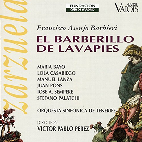 El Barberillo de Lavapies, Act II: La puerta de esta casa (Don Pedro, Don Luis, Lamparilla, Paloma, Guardias, Marquesita, Majos)