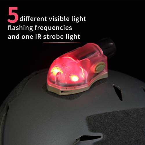 element airsoft 【Tienda Oficial Manta Strobe Tactical Signal Light con IR Military Survival Flashlight Camping Flash Support Rescate rápido Adventure Light Military Tactical Light