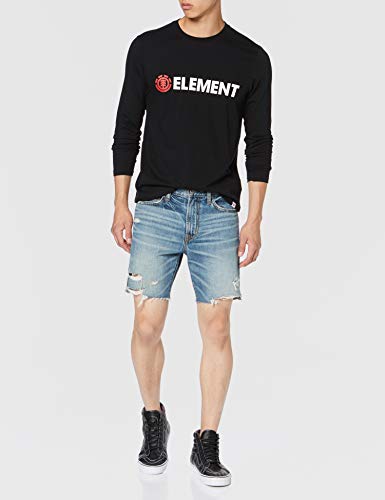 Element Blazin LS tee Shirt, Hombre, Flint Black, M