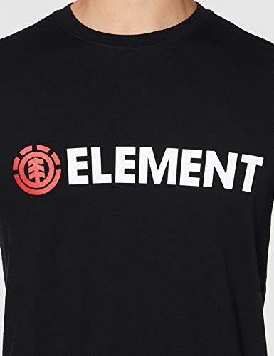 Element Blazin LS tee Shirt, Hombre, Flint Black, S