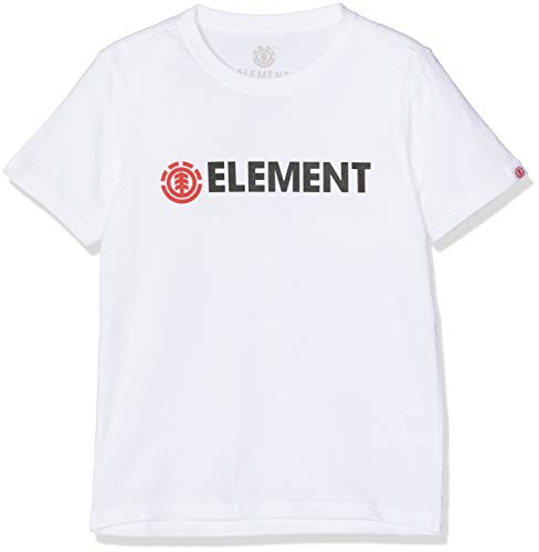 Element Blazin SS Boy tee Shirt, Niños, Optic White, 14