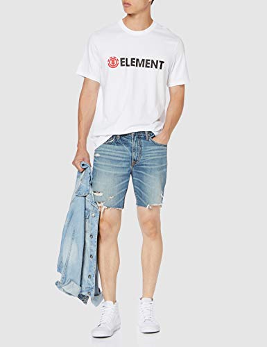 Element Blazin SS Camisetas, Hombre, Blanco (Optic White), XS