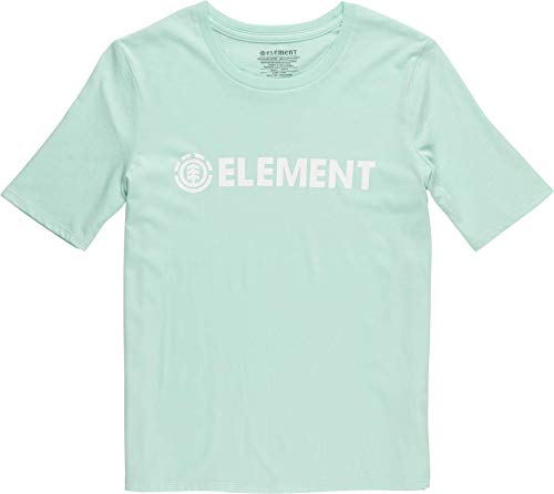 Element - Camiseta con logotipo para mujer, color negro Brook Green M