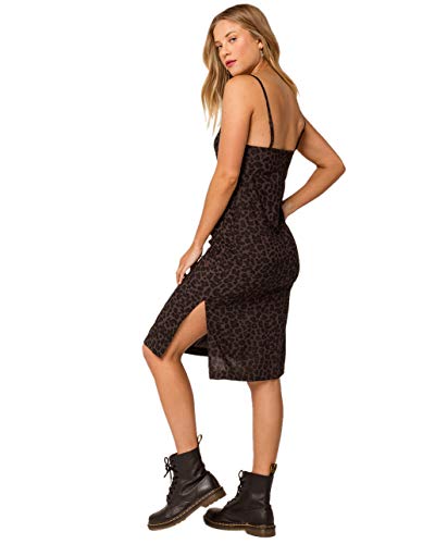 Element Mujer Midi vestido Roberta (Origins) Negro Leopardo Negro M