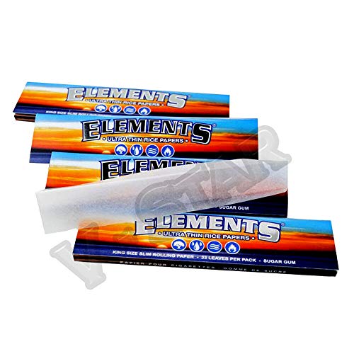 Element s Artesano Ultra Delgada de arroz Papeles de enrollar 1.25" Caja de 15 Paquetes Completa