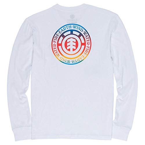 Element Seal Gradient Ls - Camiseta de manga larga para hombre (Optic White) Optic White M