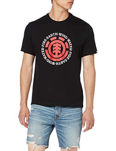 Element Seal SS Camisetas, Hombre, Negro (Flint Black), XS