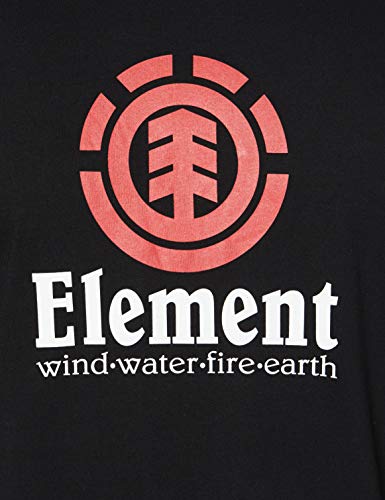 Element Vertical - Camiseta de Manga Corta para Hombre Camiseta de Manga Corta, Hombre, Flint Black, XS