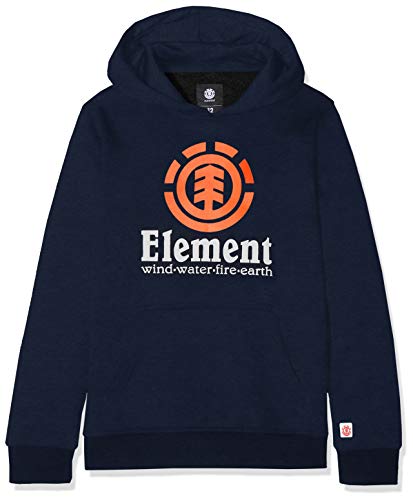 Element Vertical Hood Boy Fleece, Niños, Eclipse Navy, 8