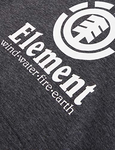 Element Vertical Hood Boy Sudadera con Capucha, Niños, Gris (Charcoal Heathe), 14