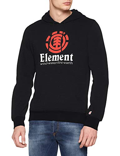 Element Vertical Hoody Sudadera con Capucha, Hombre, Gris (Charcoal Heather), M
