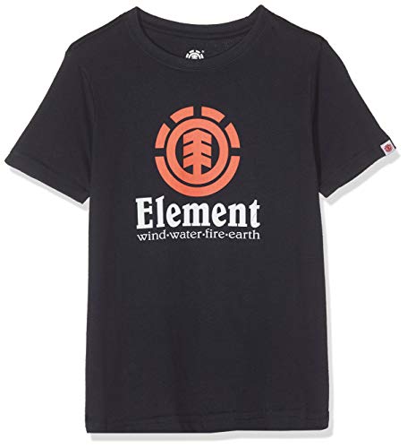 Element Vertical SS Boy Camiseta de Manga Corta, Niños, Azul (Eclipse Navy), 10