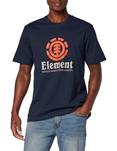 Element Vertical SS Tees, Hombre, Azul (Eclipse Navy), L