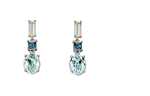 Elements Silver Swarovski Light Azore Denim - Pendientes de plata