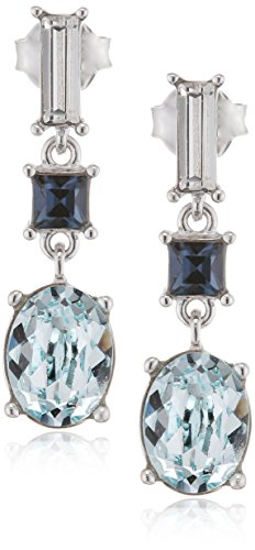 Elements Silver Swarovski Light Azore Denim - Pendientes de plata