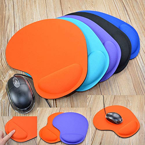 Emilyisky EVA Foam 3D Mouse Pad reposamuñecas Mousepad Alfombrillas Alfombrillas para Gamer Orange