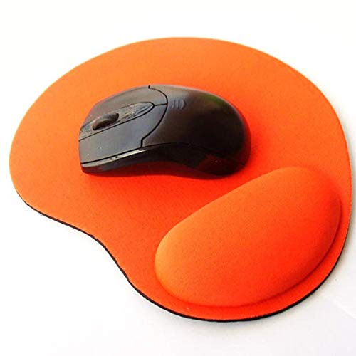 Emilyisky EVA Foam 3D Mouse Pad reposamuñecas Mousepad Alfombrillas Alfombrillas para Gamer Orange