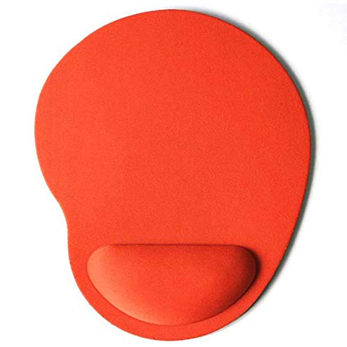 Emilyisky EVA Foam 3D Mouse Pad reposamuñecas Mousepad Alfombrillas Alfombrillas para Gamer Orange