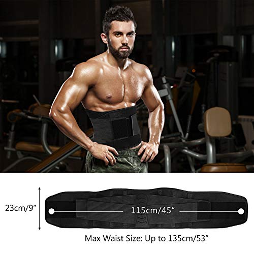 Emooqi Faja Reductora Mujer y Hombre, Cintura Entrenador Adelgazante Deporte de Neopreno, Faja Ajustable Cinturón Lumbar Abdomen Barriga Cintura para Sudar Ejercicio Fitness Sauna