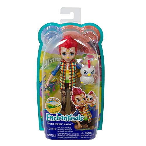 Enchantimals Muñeca Redward Rooster con mascota Cluck (Mattel GJX39)