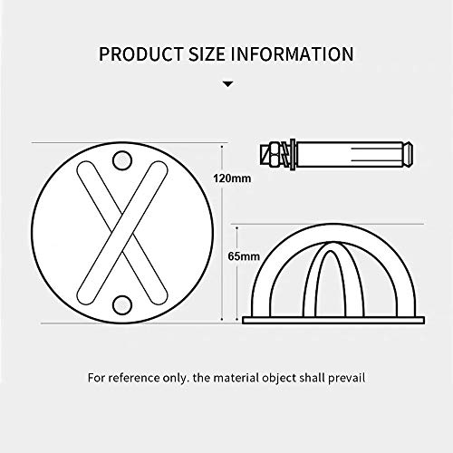 Entrenador de suspensión de montaje en pared, anclaje de cuerda para techo para anillos olímpicos, columpios de yoga y equipo de boxeo, correas de suspensión, soporte de entrenamiento de fuerza# YJGDP