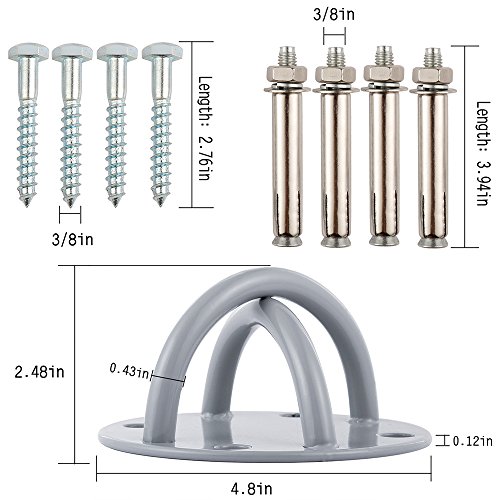 Entrenamiento en suspensión techo fijación para cualquier modelo de Soporte para montaje en pared / techo el gimnasio Home Cintas de suspensión Fitness Training