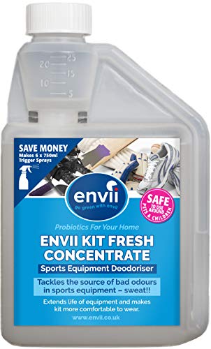 Envii Kit Fresh – Eliminador de Olores Probiótico Para Equipaciones Deportivas – Desodorante de Zapatos en Spray – Neutralizador & Limpiador de Olores – 500ml bottle of concentrate