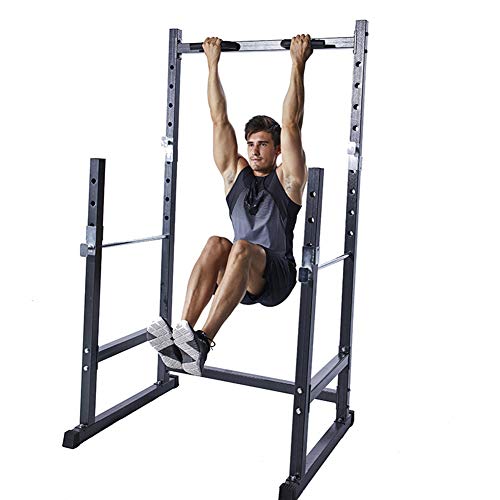 EnweLampi Multifuncional para Squat Rack,Acero Hogor Rack Squat,Hogar Musculacion Levantamiento Fitness Equipo,Inicio Ejercicios Accesorios