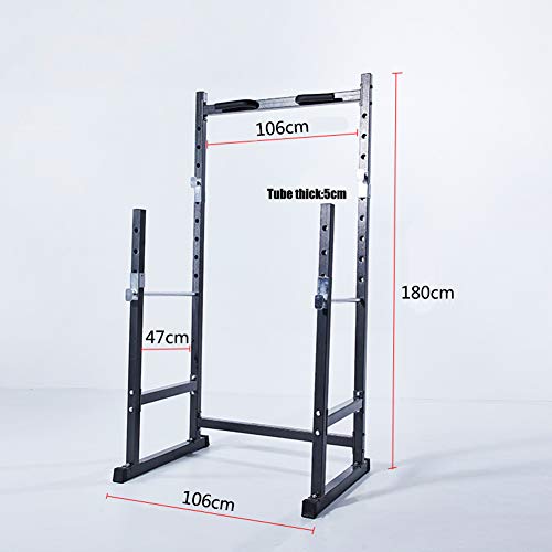 EnweLampi Multifuncional para Squat Rack,Acero Hogor Rack Squat,Hogar Musculacion Levantamiento Fitness Equipo,Inicio Ejercicios Accesorios