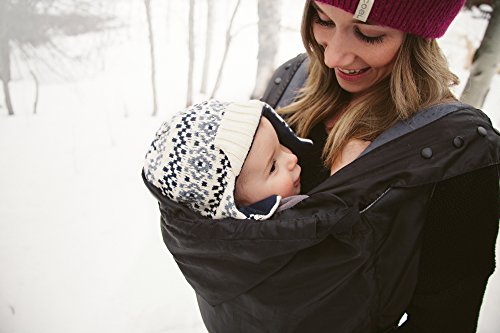 Ergobaby Funda de invierno y impermeable, Protección contra la lluvia para Mochilas portabebés, Negro, WCW2NL