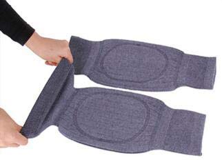 Ericotry - Rodillera de lana de cachemira unisex para adultos, cálida, para invierno, calentadores térmicos de piernas, rodilleras de compresión, para mujeres y hombres