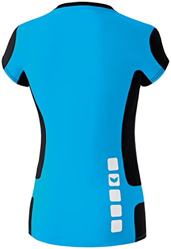 erima Vigo - Camiseta de Manga Corta para Mujer Turquesa Azul, Negro Talla:38