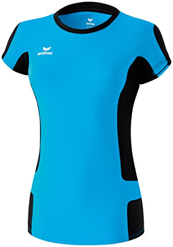 erima Vigo - Camiseta de Manga Corta para Mujer Turquesa Azul, Negro Talla:38