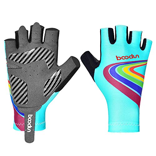 ERLOU Guantes para niños New Balance Car Ride Gloves Scooter de Bicicleta al Aire Libre Guantes Deportivos de Medio Dedo