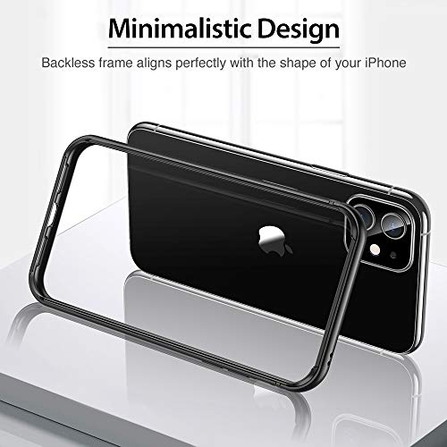 ESR Funda para iPhone XR, Bumper Aluminio iPhone XR con Suave TPU Interno [No Afecta Señales] [Protección de Borde Elevado] Bumper Frame para Apple iPhone XR DE 6.1"-Gris