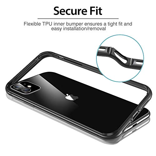 ESR Funda para iPhone XR, Bumper Aluminio iPhone XR con Suave TPU Interno [No Afecta Señales] [Protección de Borde Elevado] Bumper Frame para Apple iPhone XR DE 6.1"-Gris