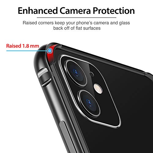 ESR Funda para iPhone XR, Bumper Aluminio iPhone XR con Suave TPU Interno [No Afecta Señales] [Protección de Borde Elevado] Bumper Frame para Apple iPhone XR DE 6.1"-Gris