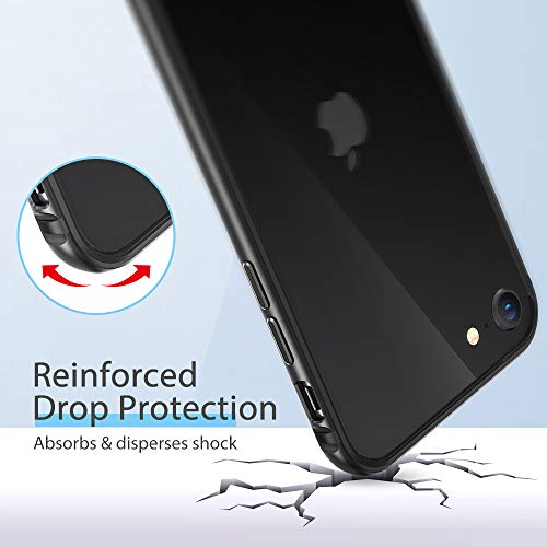 ESR Funda Parachoques Compatible iPhone SE/iPhone 8[Marco Armadura Metal][Parachoques Interior Blando][Sin Interferencias con tu Cobertura][Bordes Elevados] para iPhone SE/8 (2020/2017) Gris Espacial