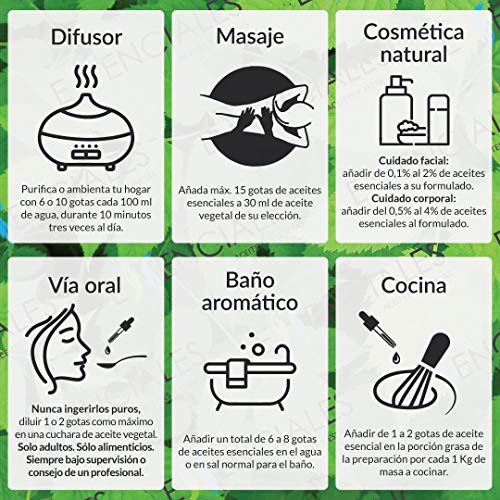 Essenciales - Aceite Esencial Espliego, 100% Puro, 10 ml | Aceite Esencial Lavandula Latifolia