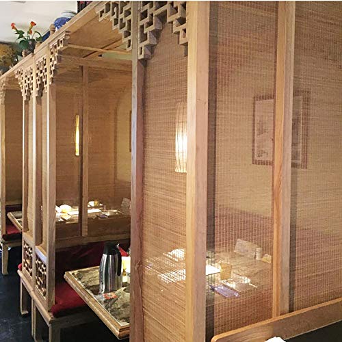 Estor de bambú natural CCFCF, para ventanas, filtro de luz, decoración para jardín, porche, piscina, A, 100 x 175 cm