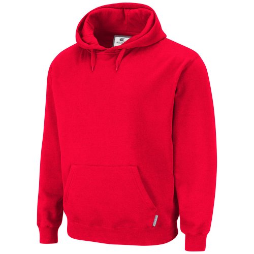 Estrella y rayas - De talla grande rojo sudadera de estilo clásico unisex (para hombre y para mujer) con capucha