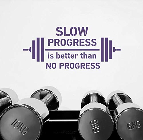 Etiqueta De La Pared Pegatinas Calcomanías Palabras Inspiradoras Barbell Halterofilia Deportes Gimnasio Fitness Estilo De Vida Saludable Decoración Del Hogar 60 × 30 cm