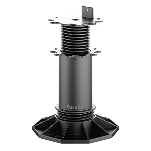 Eurotec "Eco XL" Pedestal ajustable (de 13 hasta 19,8 cm) para suelo de terraza, Paquete de 15